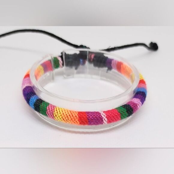 Men's bracelet striped new e16 - Picture 1 of 1